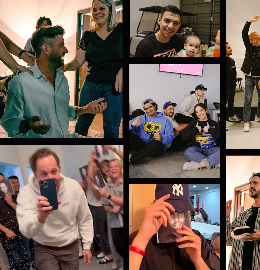 A collage of the UPPERROOM staff