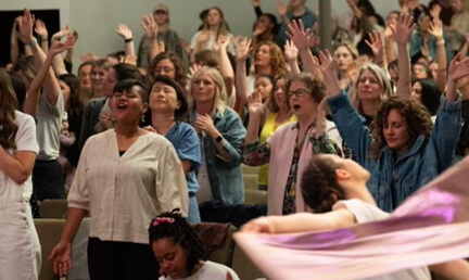 A Womens worship service at UPPERROOM